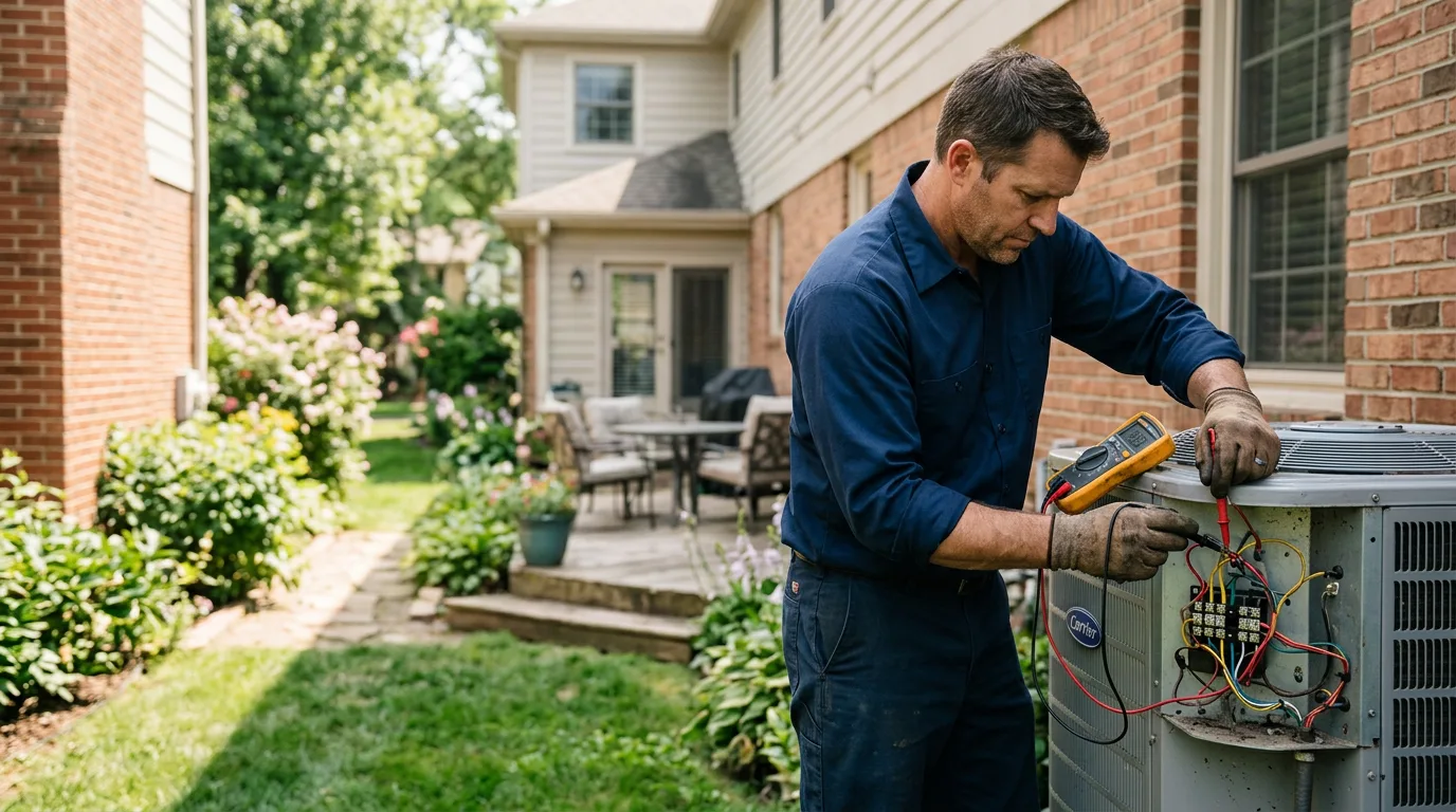 HVAC technician working near Adrian, PA